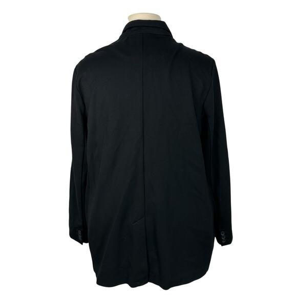 Old Navy Blazer Womens XXL Black Double Weave Classic Office Preppy Minimalist - Picture 2 of 12
